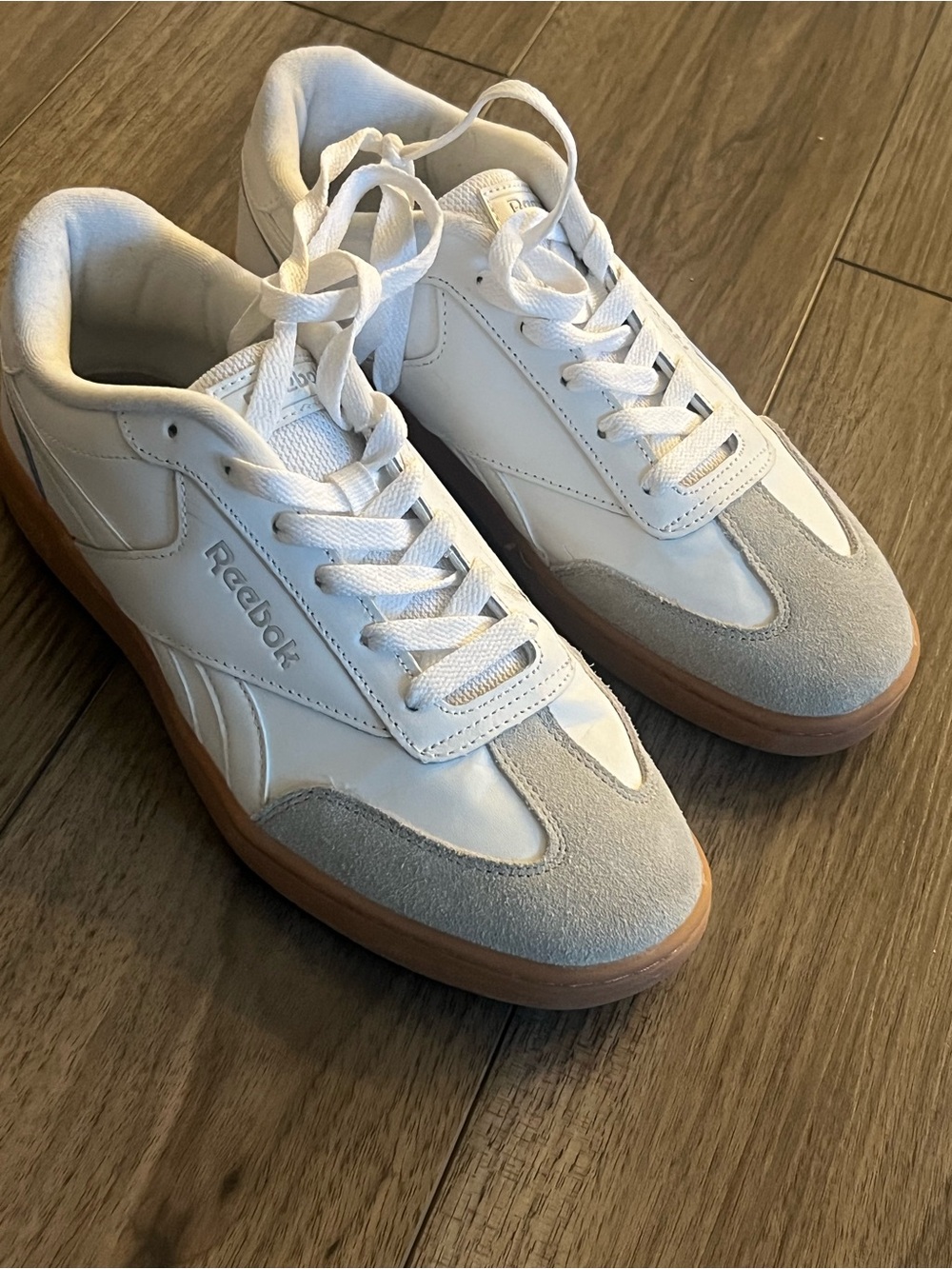 Reebok Women’s White & Gum Low-Top Sneakers